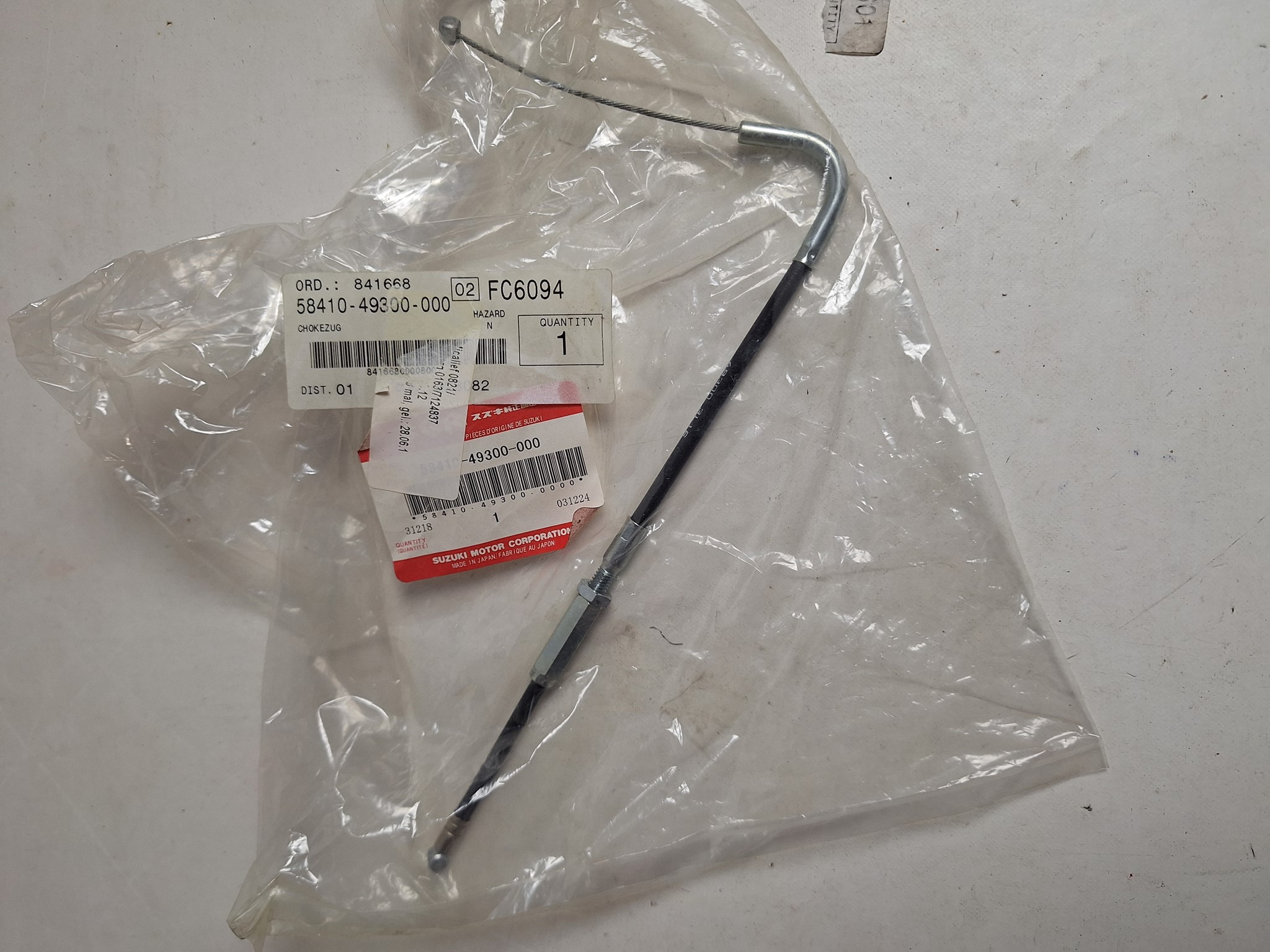 Picture of SUZUKI  CHOKEZUG  58410-49300